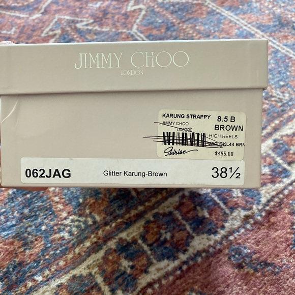 Jimmy Choo Glitter Karung Sandals - Picture 5 of 5